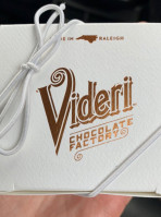 Videri Chocolate Factory menu