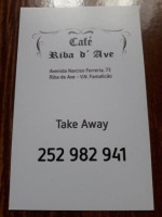 Cafe Riba D'ave menu