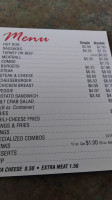 Tj's Italian Style Hot Dogs Sausages menu