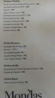 Mondas Casa Alentejana menu