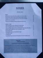 Niner Wine Estates menu