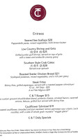 Cork And Table menu