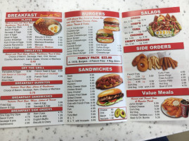 Tams Burgers menu