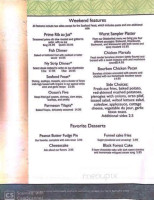 Riverstone Lounge And Grill menu