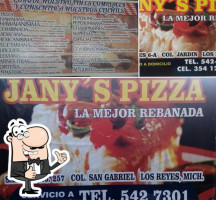Janys Pizza menu