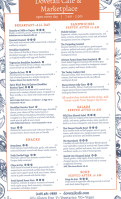 Dovetail Cafe Marketplace menu
