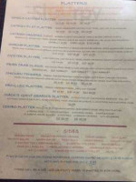 Mack's West menu