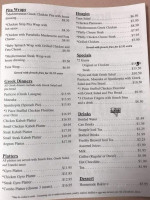 Athenian Cafe menu