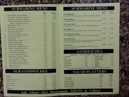 Sub Pub menu