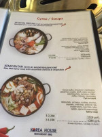 Korea House menu