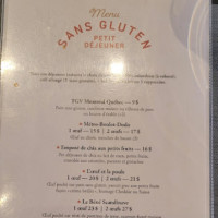 Paris Grill menu