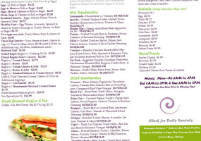 Naked Bagel Co. Delicatessen menu