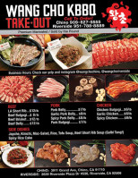 Wang Cho Bbq menu