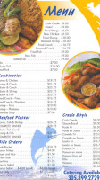 Chef Creole Seafood Takeout menu