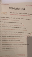 Restaurang Mölnlycke Wok menu