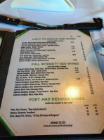 Green Field Restaurant menu