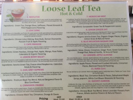 Leaf Tea House menu