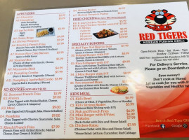 Red Tigers Asian Bbq menu