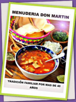 Menuderia Don Martín food