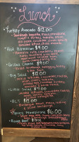 Axis Coffee Eatery menu