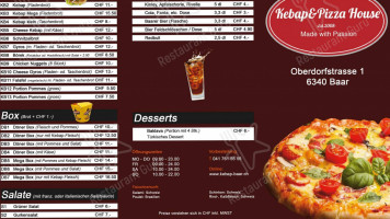 Kebap & Pizza House Baar food