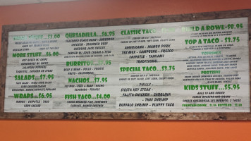 Tamiami Tacos menu