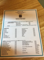 Hudson's Cafe menu