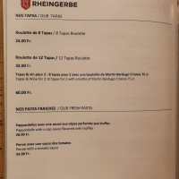 Rheingerbe In Stein Am Rhe menu