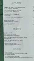 Café des Belles Truches menu