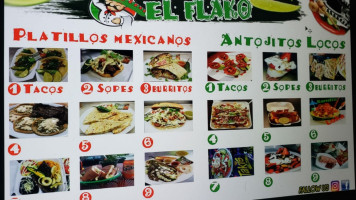 Tacos El Flako food