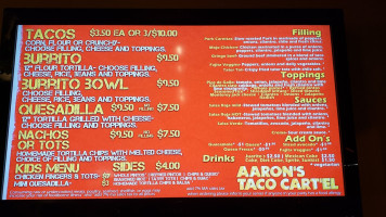 Aaron's Taco Cartel inside