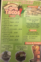 Don Tacos menu