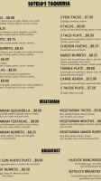 Taqueria Sotelo Taco Truck menu
