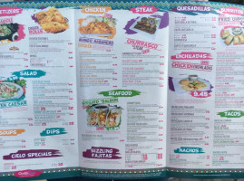 Cielo Blue Mexican Grill And Cantina menu