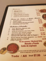 Arrieros Mexican Food menu