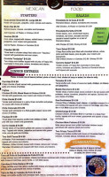 3 Hermanas menu