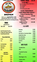 Papa Tacho's (midland) menu