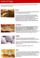 Mcdonald's menu