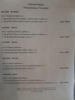 Pohostinstvo Trnavská menu