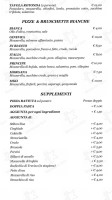 Pizzeria Avalon Cafe menu