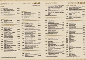 Salaš Orava menu