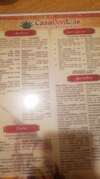 Casa Don Luis Tex-mex menu