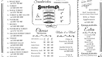 Sourdough Co. Roseville menu
