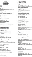 Soowon Galbi Korean BBQ menu