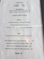 Le Poivre Noir menu