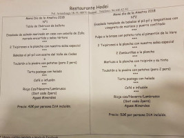 Hodei menu