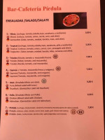 Cafeteria Pizzeria Arepera Pirdula Abades menu