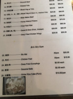 Golden Daisy menu