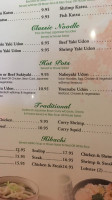 Sushi Village menu