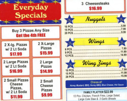 Super Star Pizza menu